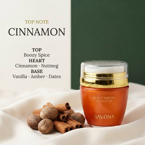 Bavona Secret Potion perfume butter — Cinnamon signature note