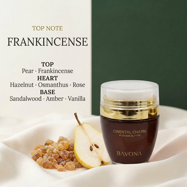 Bavona Oriental Charm perfume butter — Frankincense signature note