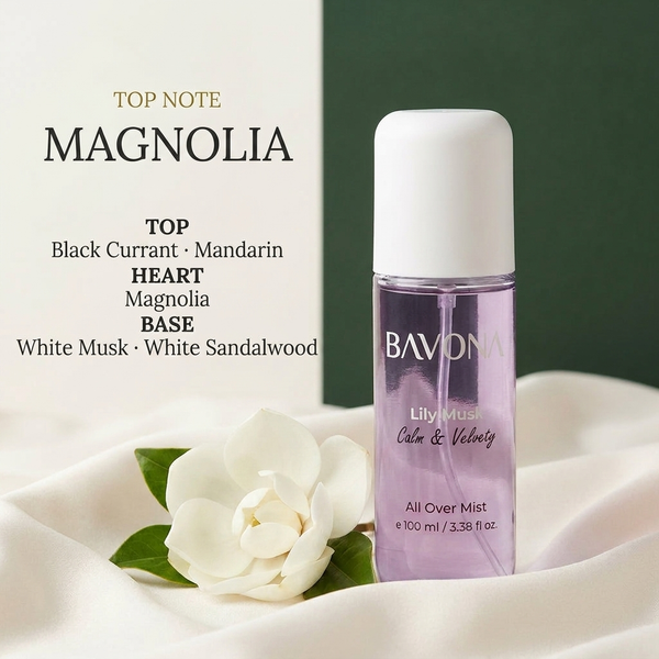 Bavona Lily Musk mist — Magnolia signature note