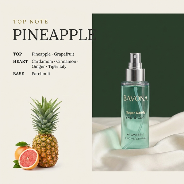 Bavona Sugar Daddy mist — Pineapple signature note