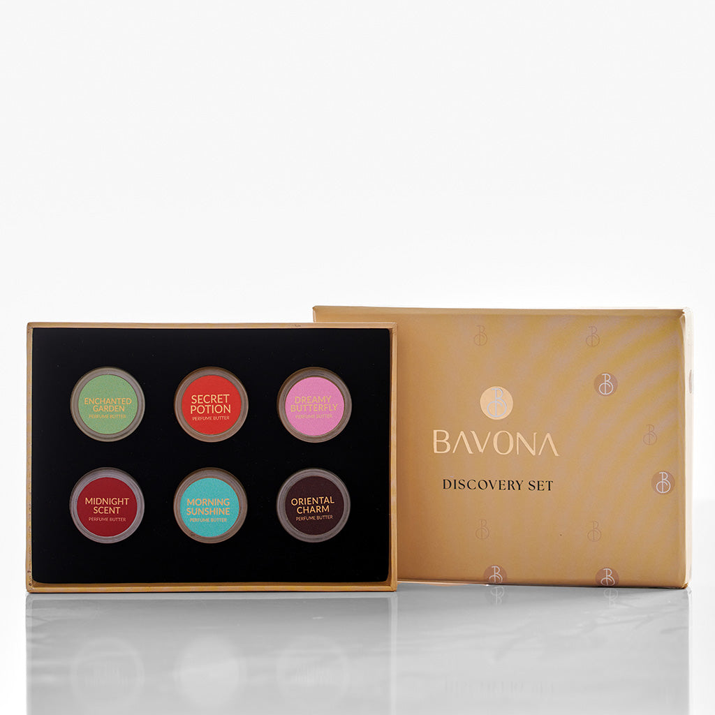 Bavona Perfume Butter Discovery Set — six signature perfume butters in miniature