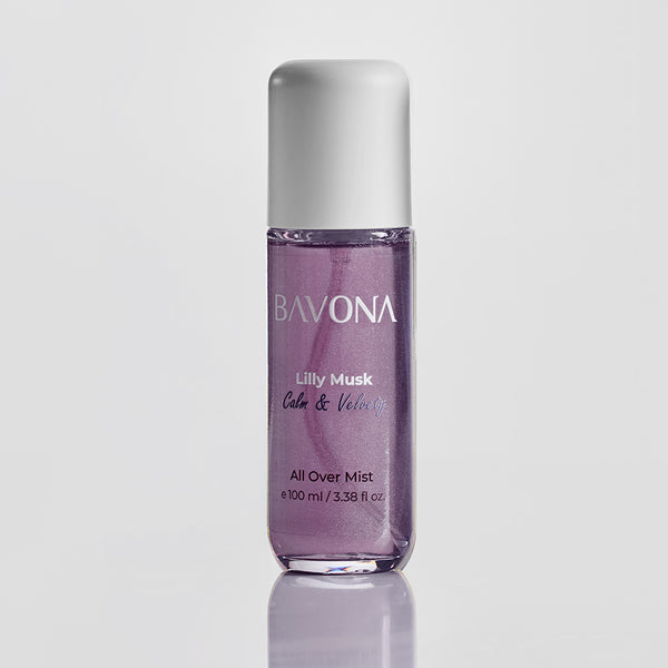 Lily Musk shimmer all-over fragrance mist by Bavona