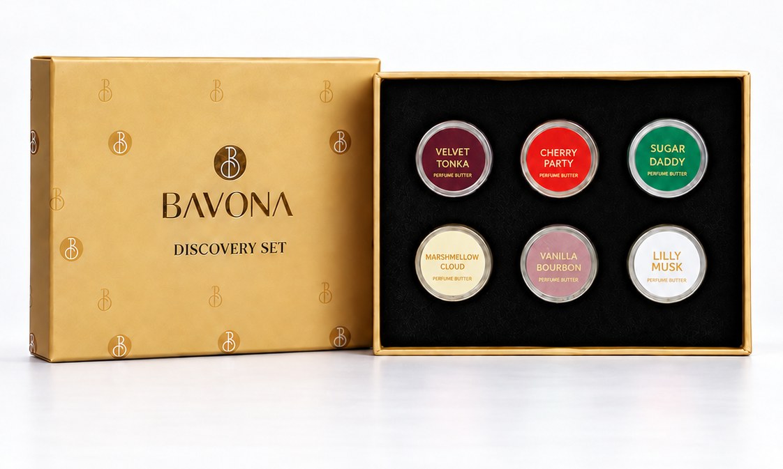 Bavona Discovery Set Box 2 with six perfume butters