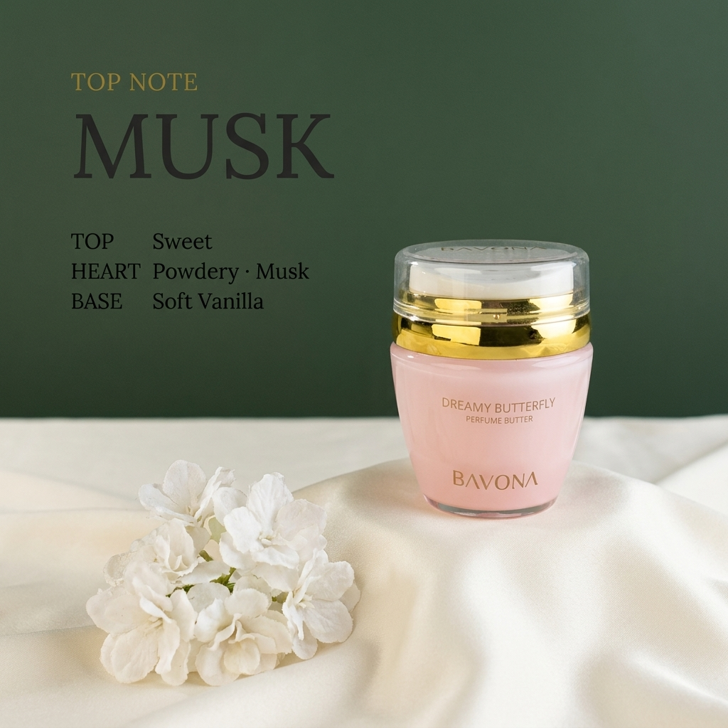 Bavona Dreamy Butterfly perfume butter — Musk signature note