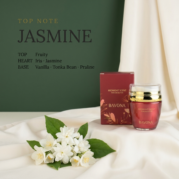Bavona Midnight Scent perfume butter — Jasmine signature note